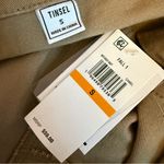 Tinsel Juniors' Point Collar Cap Sleeve Mini Shirtdress Camel Sz S Tan Photo 6