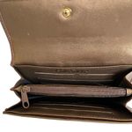 Carlos Falchi Vintage Bronze Metallic Leather Flap Wallet Gold Photo 2