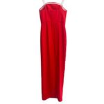 Amanda Uprichard  X Revolve Wolfe Maxi Gown In Crimson Red Rosettes Photo 6