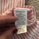 Lilly Pulitzer Pink and White Striped Ruffle Button Front Top sz 8 Photo 6