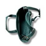 Portland Leather Almost Perfect Zip Mini Crossbody Tote Dark Green MSRP $132 Photo 2