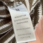 BKE  M Ribbed Thermal Henley Top Olive Stripe Y2K Layering Indie Grunge Photo 8