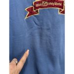 Mickey Inc Blue/Gold "Walt Disney World" Long Sleeve Crew Size S/M‎ Embroidered Blue Photo 2