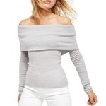 Free People  Off the shoulder long sleeve top Photo 2