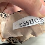 Essue  Tan Animal Print Midi Dress Womens M Summer Strappy Casual Belted Classic Photo 8