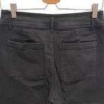 MIOU MUSE Black‎ Cropped Wide Leg Raw Hem Utility Style Pants Women's Black Size L Photo 6