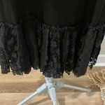 Cha Cha Vente blouse Multi striped sheer looks cute with a lace layer dress Size M Photo 6