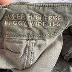 American Eagle  Outfitters Women's Green 14S High Rise Baggy Wide Leg Cargo Pants Photo 7