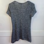 Apt. 9  Heathered Gray Shark Bite Hem Short Sleeve Shirt Photo 1