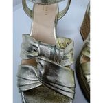 Ted Baker  Classic espadrille Gold Carda Heel Wedge Sandal sz 39 Photo 7