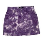 Hudson Jeans Hudson Women's Viper Purple Tie Dye Hippie Boho Denim Mini Skirt Size 28 Photo 1