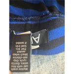 Apt. 9  Blue Black Asymmetrical Striped Maxi Skirt Petite Small Photo 3