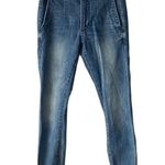 Anthropologie  Pilcro Darted High-Rise Skinny Jeans in Denim Dark Wash Photo 2