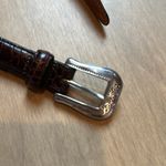 Brighton Vintage  Embossed Braided Leather Belt Photo 5