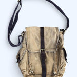 VTG Fossil Defender Preppy Academia Messenger Bag Canvas School Man Bag Y2K Boho RARE Measurement in pics Brown Photo 0