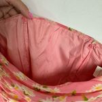 Moschino Floral Daisy Print Strapless Dress Sz 8 Pink Ruched Bodycon Photo 10