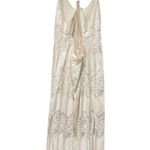 Astr the Label White Bridal Bachelorette Lace Maxi with Slits Adjustable Strap S Photo 1
