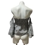 Faithfull the Brand Women's Off-Shoulder Striped Crop Top Size M Photo 5