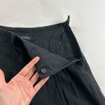 Banana Republic Black Canvas Ultra High Rise Wide Leg Side Zip Trouser Pant 2 Photo 3