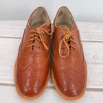 Camel Brown Wingtip Oxford Shoes Lace Up 1” Heel by Wanted Women's Size 8.5 Photo 1