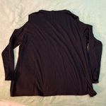 Target Black Cold-Shoulder Top with Heart Design Size 4X Photo 1