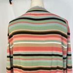 Kate Hill  Sweater Women Plus 2X Crewneck Pullover Cable Knit Stripes Pima Cotton Photo 4