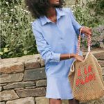 Tuckernuck NWOT Women’s Cotton Linen Chambray Callahan Shirt Dress in Blue XXL Photo 16