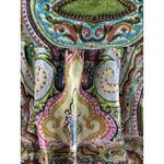 Vintage‎ Skirt Womens Medium Green Mini Cotton Paisley Y2K Fairy Preppy Photo 4