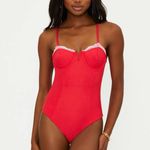 Beach Riot Scarlet One Piece Holly Jolly, Size Medium, $178 Photo 5