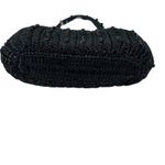 Vintage Marcus Brothers Handbag Black Beaded Crochet Top Handle Evening 50s Glam Photo 2