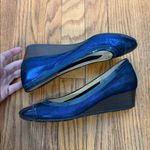 Cole Haan Cole‎ Haan x NikeAir Milly Leather Wedge pumps shoes blue Size 7B Photo 3