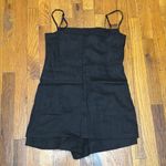 ZARA  Black Linen Romper Photo 3