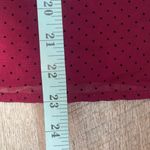 AQUA NWT Womens Prairie Smocked Mock Neck Puff Long Sleeve Blouse Burgundy XS Photo 9