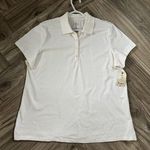 st. john's bay ST. John’s Bay Plus Size 0X Women’s Classics Polo Shirt White Photo 0