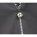 Escada Blazer Rhinestone Crystals Zipper Wool Jacket Black Lined Size 34 Small Photo 4