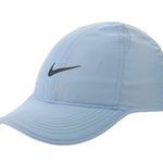 Nike Drifit Featherlight Hat Cap Strap Back Blue Swoosh Logo Performance Women’s Photo 0