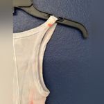 RE/DONE REDONE Tie-Dye Print Scoop Women’s White/Reddish Orange Tank Top Size X Small Photo 9