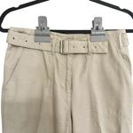 Ralph Lauren (Lauren Jeans Co) Women's Petite Cream Chino Pants, Built-In Belt Photo 1