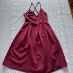 Burgundy Pleated A Photo 0