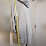 JM Collection MJ Collection Elegant Gray Cowl Neck Silver Sparkling Long Sleeves Sweater 1X Photo 4