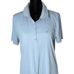 G/FORE Womens Tech Nylon Ribbed Golf Polo Size M Blue Performance Activewear Blue Size M Photo 0