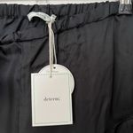 Determ Black Rayon Shorts Collagen Satin Pull On Ruffle Trim Women’s Size 6 New Green Photo 9