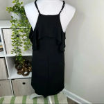 1. State  Black Jersey Knit Draped Shoulder Dress NEW Size M Photo 5