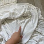 Coquette Ruffle Dress tiered mini crochet White medium coastal bohemian feminine Photo 3