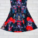 Nicole Miller  Women's Size S Sleeveless Fit Flare Dress Bold Floral Print Photo 5