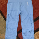 Gymshark  Energy Seamless Cropped Leggings baby blue small Photo 0