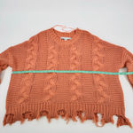 HYFVE  Anthropologie Apricot Cable Knit Sweater M Photo 5