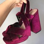 Target Vintage Magenta Block Heels Photo 0
