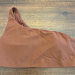 Lululemon  Ribbed Nulu Asymmetrical Yoga Bra 8 Roasted Brown A/B Cup Photo 0