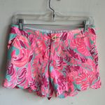 Lilly Pulitzer The Buttercup Flamingo Pink Shorts Sz 0 Photo 2